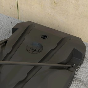 AIYAPLAY Coș de baschet, coș de baschet pentru exterior pentru adolescenți 200-260 cm reglabil pe înălțime, cu roți, Roșu | Aosom Romania