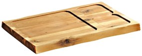 Kesper 28196 Tăviță de servire din lemn de acacia,37,5 x 24 x 2,5 cm