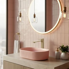 Baterie pentru baie Rea Drop auriu periat