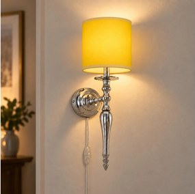 BRILAGI - Lampă de perete NUBILA 1xE27/60W/230V crom lucios/galbenă