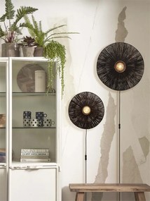 Aplica de perete eco din iuta Iguazu S disc 40cm, bl