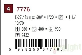 Pendul diametru 40cm Dorothea 7776 RX