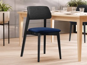 Scaun sufragerie KD 63 (Negru + albastru) . 1103450