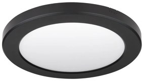 Plafoniera LED design modern, diametru 22cm, LASSE negru 12379-18B GL