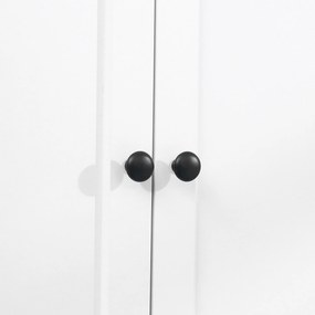 HOMCOM Bufet de cuisine armoire de cuisine multi-rangements 2 dulapuri 2 uși sertar nișă MDF panouri particule E1 alb | Aosom Romania