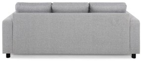 Canapea Scandinavian Choice C169Numărul de locuri: 3, Gri deschis, Negru, 214x88x86cm, Tapiterie, Picioare: Plastic
