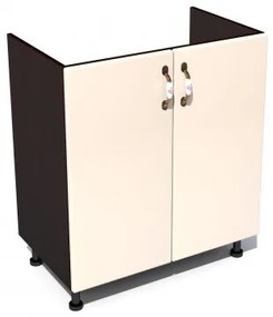 Corp inferior 60 cu 2 usi masca chiuveta Zebra MDF vanilie simplu