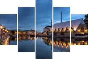 Tablou cu canalul - Göteborg (150x105 cm)