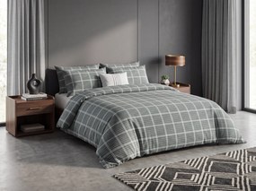 Lenjerie de pat din bumbac Renforce FIOREA verde cu buzunar hotelier Dimensiune lenjerie de pat: 70 x 90 cm | 140 x 200 cm