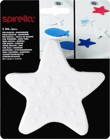 Covorașe antiderapante pentru copii pentru cadă 5 buc. 13x13 cm Asterie – Spirella