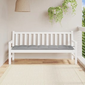 vidaXL Pernă bancă de grădină, gri, 180x50x7 cm, material oxford
