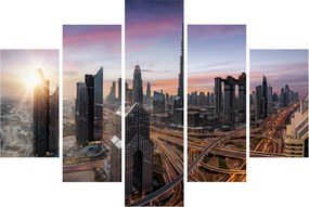 Tablou - Panorama din Dubai (150x105 cm)