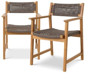 Set de 2 scaune pentru exterior, design LUX, Cancun