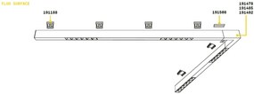 Lustra LED profesionala 30W 4000K FLUO ACCENT 1200 neagra 192529