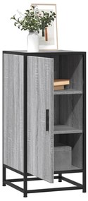vidaXL Dulap, gri sonoma, 35,5x35x76 cm, lemn prelucrat și metal