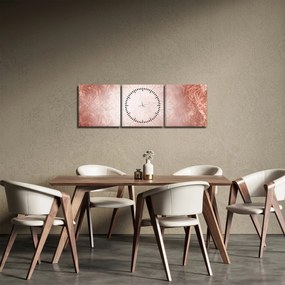 Tablou - Mandala roz (cu ceas) (90x30 cm)