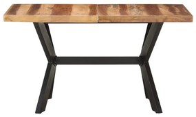 321546 vidaXL Masă de bucătărie, 140x70x75 cm, lemn masiv, finisaj miere