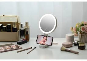 Immax 09103L - Oglindă cosmetică SWEET LED+CCT, dimabilă, 3W/5V, albă