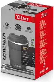 Cana de cafea Zilan ZLN9923 termos, capacitate 510ml, interior din inox, pereti dublii, gri