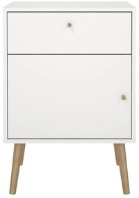 Noptieră albă Bodo – Tvilum