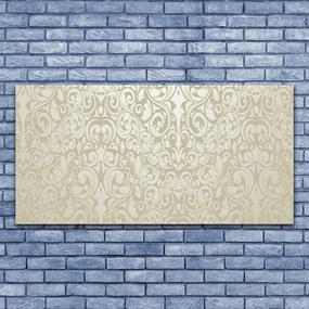Tablou pe sticla Abstract Art White