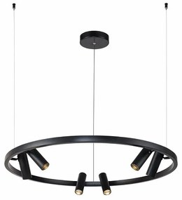 Lustra LED cu spoturi directionabile Satellite neagra