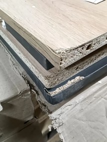 OFERTA Birou in decor stejar artisan cu blat antracit B-011 Calitatea a II-a