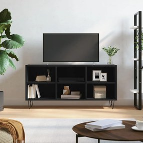 826989 vidaXL Comodă TV, negru, 103,5x30x50 cm, lemn compozit