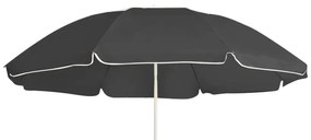 vidaXL Umbrelă de soare de grădină, stâlp din oțel, antracit, 180 cm