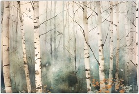 Tablou - Desenarea unui model de pădure (90x60 cm)