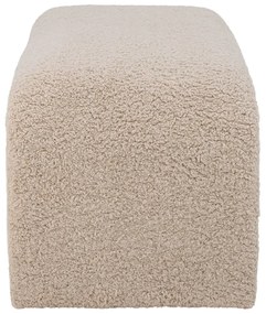 Bancă crem cu tapițerie din stofă bouclé Bobbie – Bloomingville