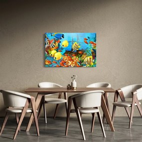 Tablou - Recif de corali colorat (90x60 cm)