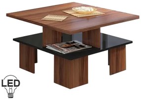 Masă de cafea Sudbury 1 (prun + Negru lucios). 780017