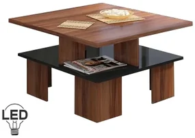 Masă de cafea Sudbury 1 (prun + Negru lucios). 780017