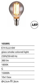 Bec LED E14 ILLU 6W 380lm 1800K