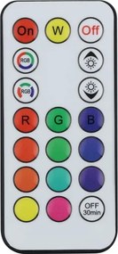 Eglo 901069 - Lampă solară SAMBUCO LED RGBW reglabilă, 3W/4,5V, IP44, neagră, cu telecomandă