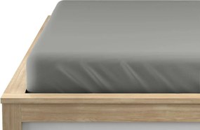 Cearsaf jersey gri 180 x 200 cm