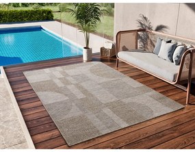 Covor de exterior bej 126x190 cm Oria – Universal