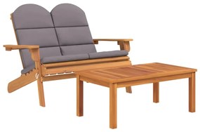 360043 vidaXL Set mobilier de grădină Adirondack, 2 piese, lemn masiv acacia