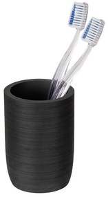 Suport pentru periuța de dinți negru din polirășină Altavalle – Wenko
