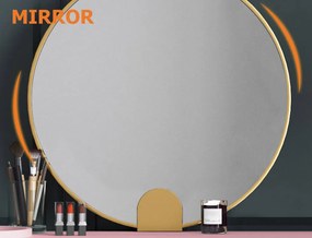 Masuta de toaleta pentru machiaj moderna cu oglinda Culoare - Roz DEPRIMO 12209