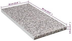 Blat de bucatarie, gri cu textura granit, 30x60x2,8 cm, PAL gri granit, 30 x 60 x 2.8 cm, 1