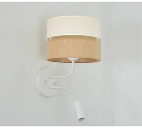 Brilagi - Lampă de perete ROYAL YUTE 1xE27/15W + 1xG9/6W bej/crem/ albă