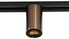 Spotlight modern bronz închis pentru sistem cu șine monofazate GU10 35mm - Iconic Ruby Honey