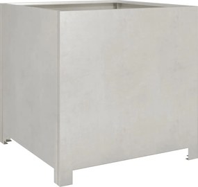 vidaXL Jardinieră de grădină, 50x50x50 cm, oțel inoxidabil