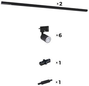 Spot pentru sistem de șină Zuma Line 3015 REFLEKTOR 6xGU10/10W/230V