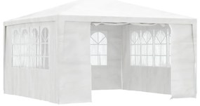 vidaXL Cort de petrecere profesional cu pereți alb 4 x 4 m 90 g/m²