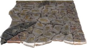 Mozaic din marmură, motiv Rosone Windrose, 90 x 90 cm