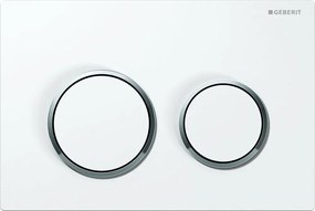 Clapeta de actionare Geberit Omega20 alb crom lucios