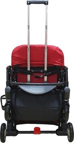 Carucior nou nascuti 2 in 1 BABY CARE™ PRO A8, Transformabil in troller, Spatar reglabil in 3 trepte, Roti cu rulment, Frana picior,Pliabil ,Rosu